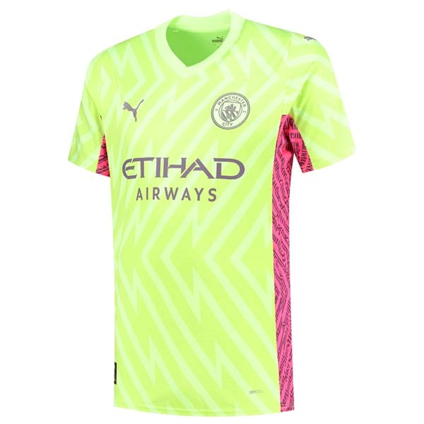 Tailandia Camiseta Manchester City Replica Primera Ropa Portero 2023/24 Verde